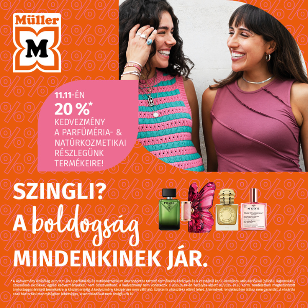 Müller: 20% kedvezmény