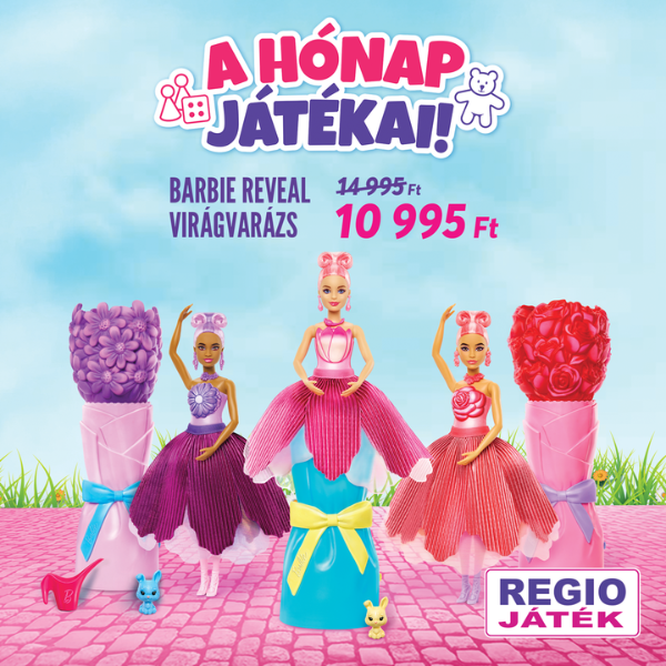 REGIO Játék: Barbie Reveal Virágvarázs akció
